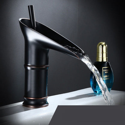 Antique Floroux waterfall faucet | Bathroom faucet | Solid brass | Modern and classic | Sink mixer