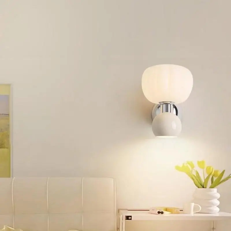 Appliques murales LED Floroux Crème