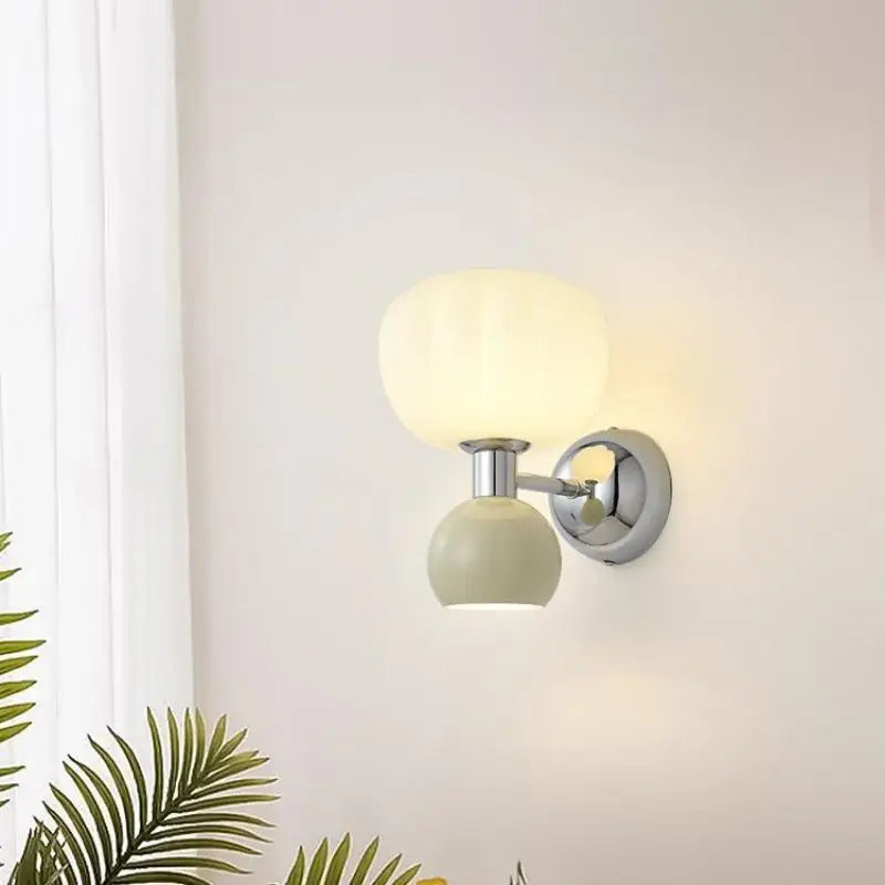 Appliques murales LED Floroux Crème