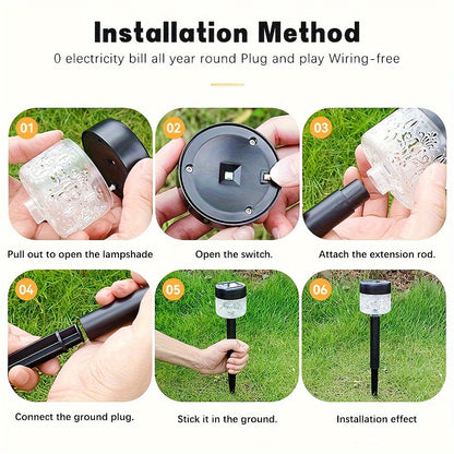 Ensemble SolarGlow – Éclairage de jardin économique pour l'extérieur