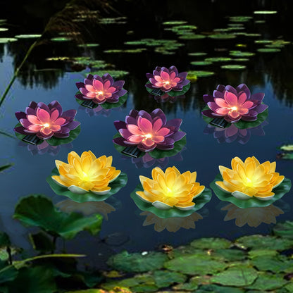 SolarLily – Lanternes solaires LED Lotus élégantes