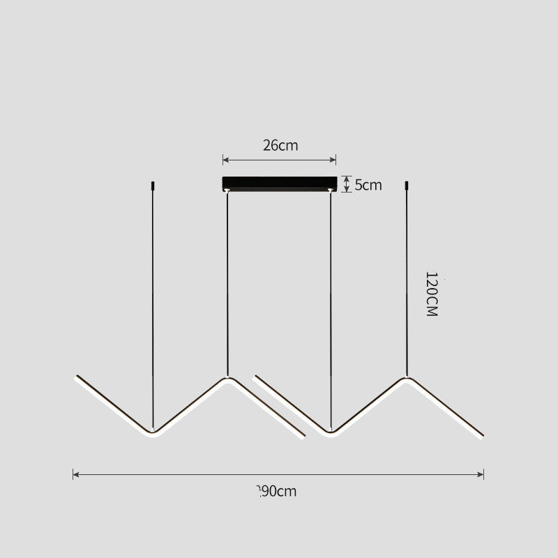 Floroux - Lustre impressionnant à rayures pour votre maison