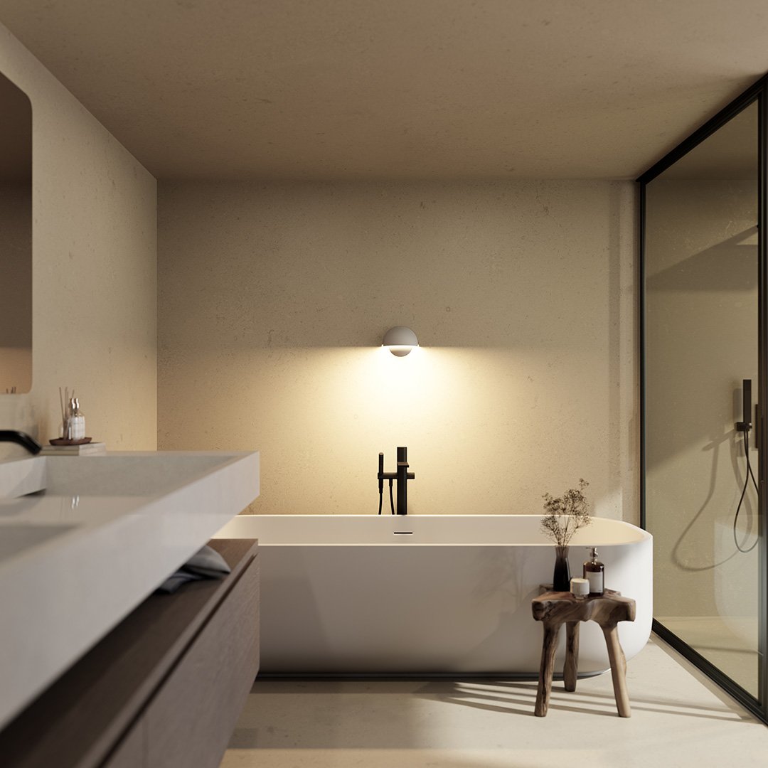 Floroux – Applique murale LED extérieure moderne avec lumière chaude