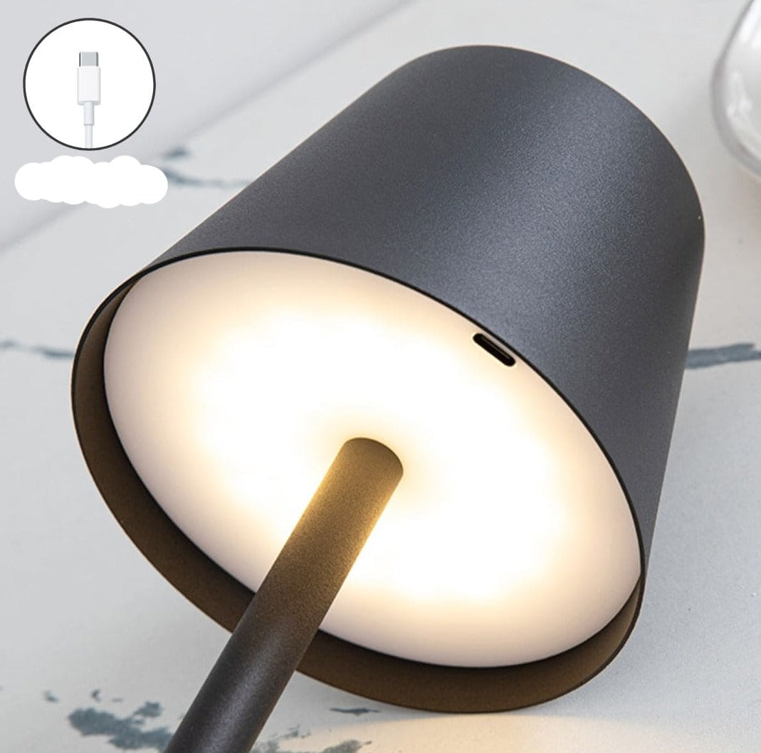 Floroux - Lampe de table LED sans fil portable avec chargement USB et contrôle tactile