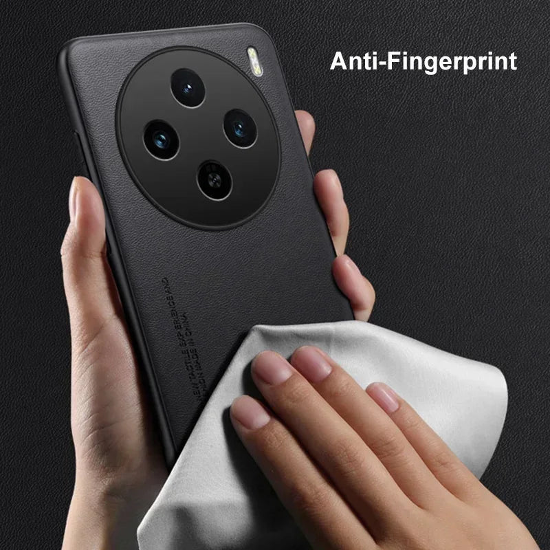 Coque de téléphone en silicone design exécutif de luxe pour Vivo X100 X100S Pro Ultra 5G couvercle TPU mat