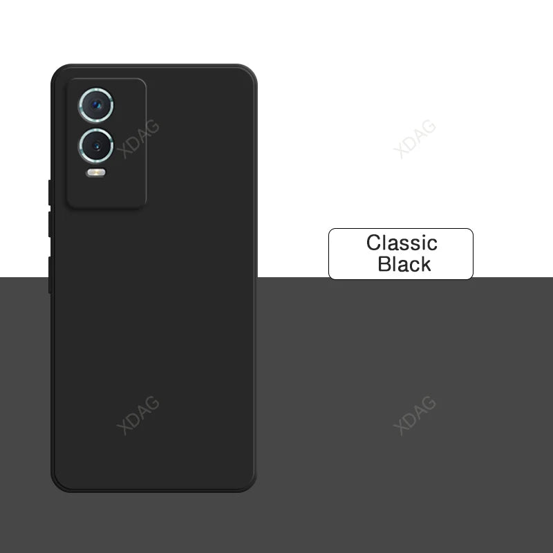 Coque de téléphone en silicone couleur Luxe Candy pour VIVO Y76 5G Housse anti-choc