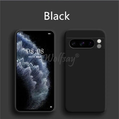 Coque de protection en silicone de luxe anti-choc pour Google Pixel 8 Pro 8A 7A 7 6A 6 Pro Couverture TPU