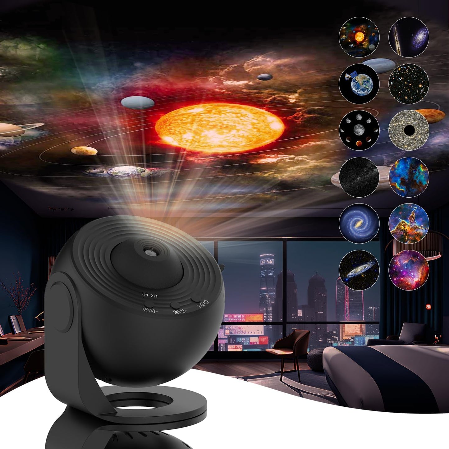 Floroux 360° Planetarium Projector LED | Relaxation | Stress Relief | Starry Sky for Home