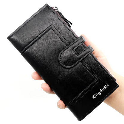 ElegantLeather – Long Leather Wallet for Women