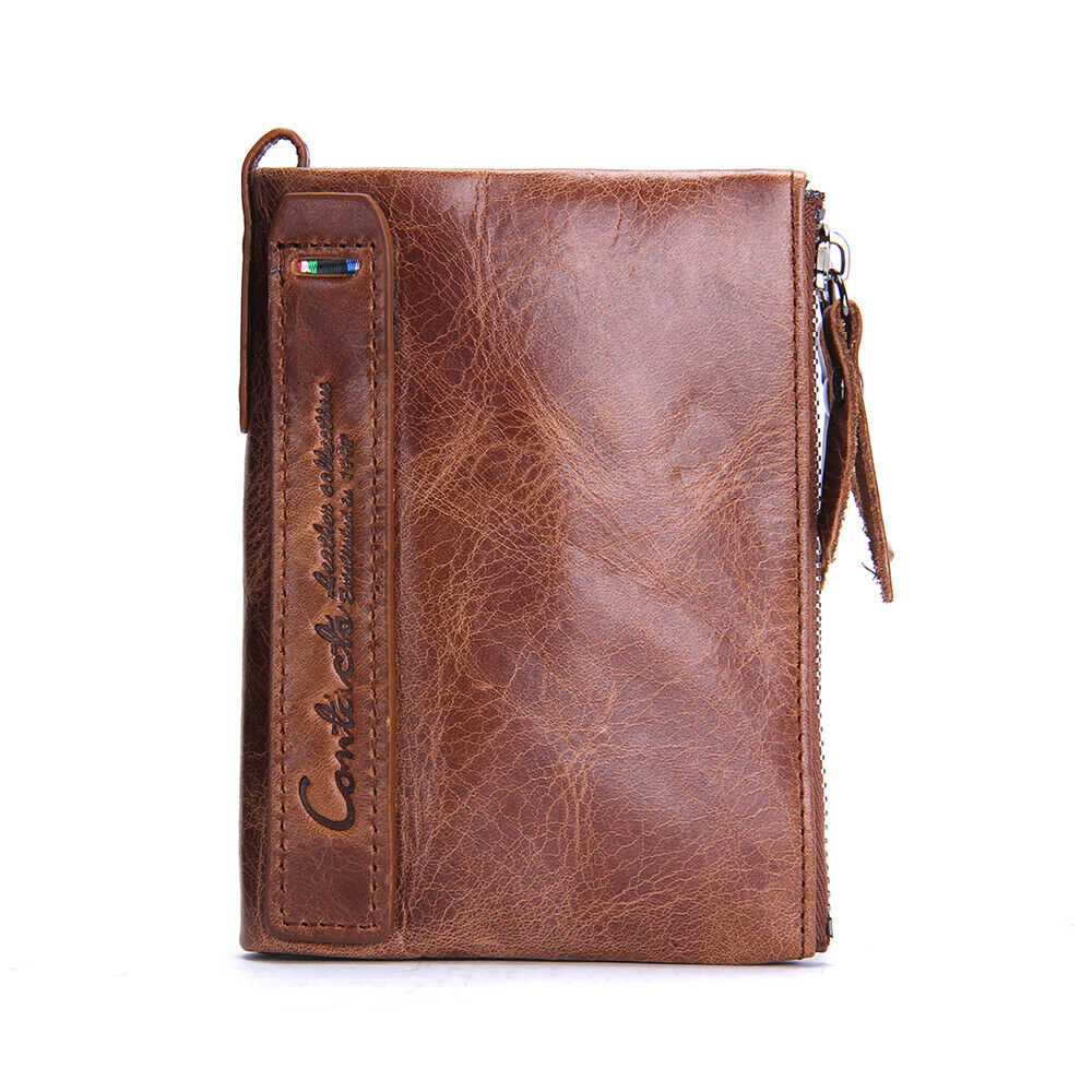 CompactWallet - portefeuille élégante à double fermeture éclair