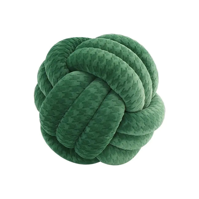 Coussin de lancer en balles nouées décoratives PlushKnot