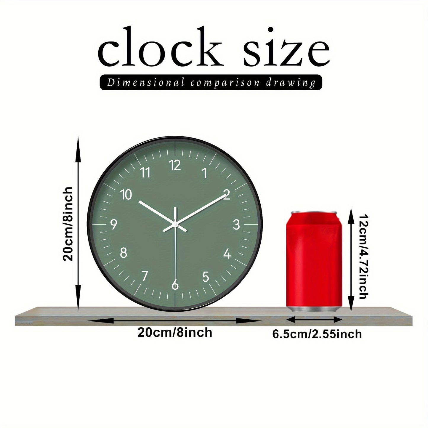 FantasyTime Horloge – Horloge Murale Silencieuse Élégante 20 cm
