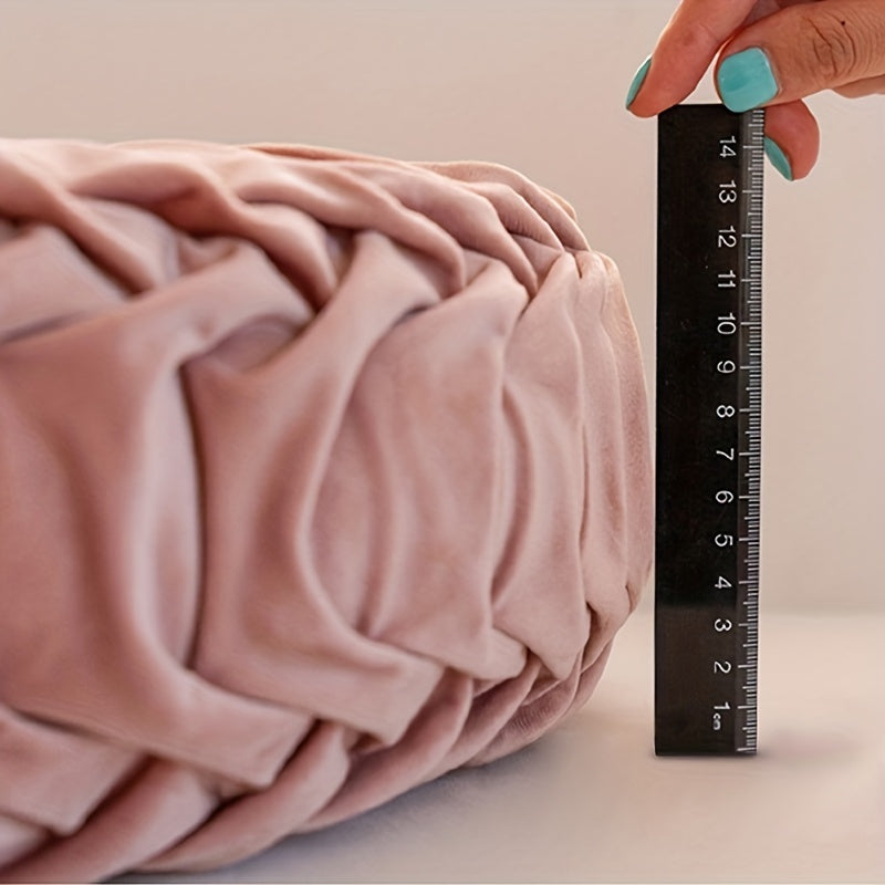 Floroux - Housse de coussin rond en velours pour canapé, tatami, salon et décoration de bureau