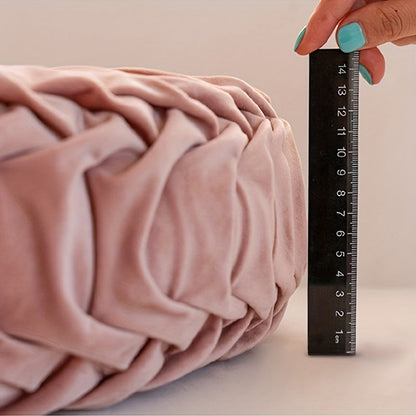 Floroux - Housse de coussin rond en velours pour canapé, tatami, salon et décoration de bureau