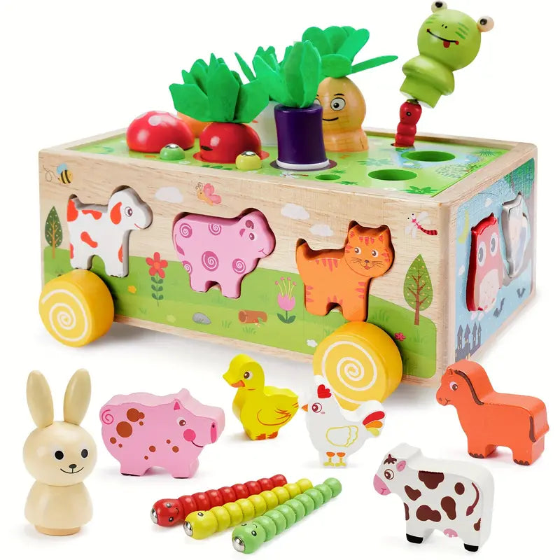 Cubes en Bois de Jouets Multifonctionnels - Pour des Aventures Éducatives