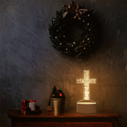 CrossGlow - Lampe de nuit LED 3D en acrylique avec USB