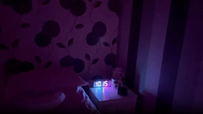 ProjectTime – Réveil LED numérique élégant avec miroir