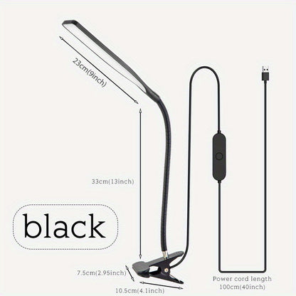 FlexiGlow - Lampe de bureau LED ajustable avec pince