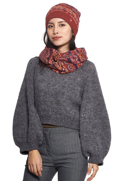 AlpacaFit Beanie - Luxe Jacquard Bonnet en 100%