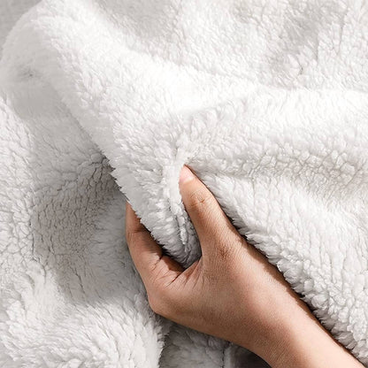 Couverture jetée, super douce peluche chaude rayée pour canapé lit