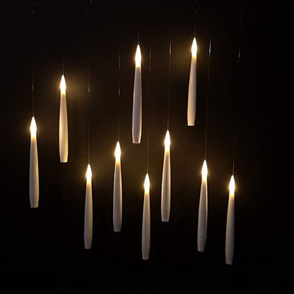 Floroux Bougies LED flottantes avec baguette magique | Déco magique pour Halloween & maison