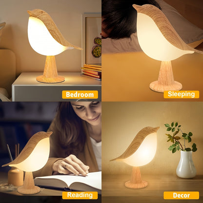 BrightNest - Lampe de table à LED USB pour oiseaux avec touché