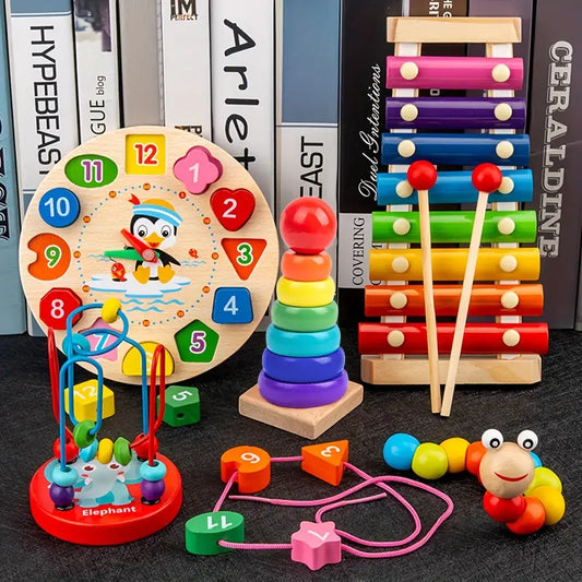 5-en-1 Ensemble de Jeu Montessori pour Enfants - Découvrez le Plaisir de Jouer Créativement