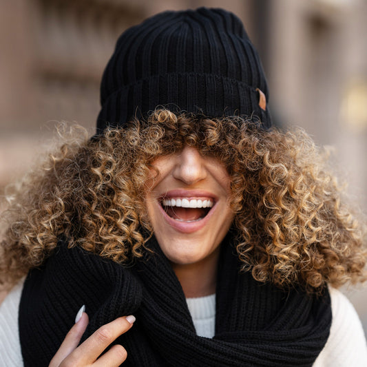 CozyMerino Bonnet - Luxe Bonnet en Merino pour Femmes