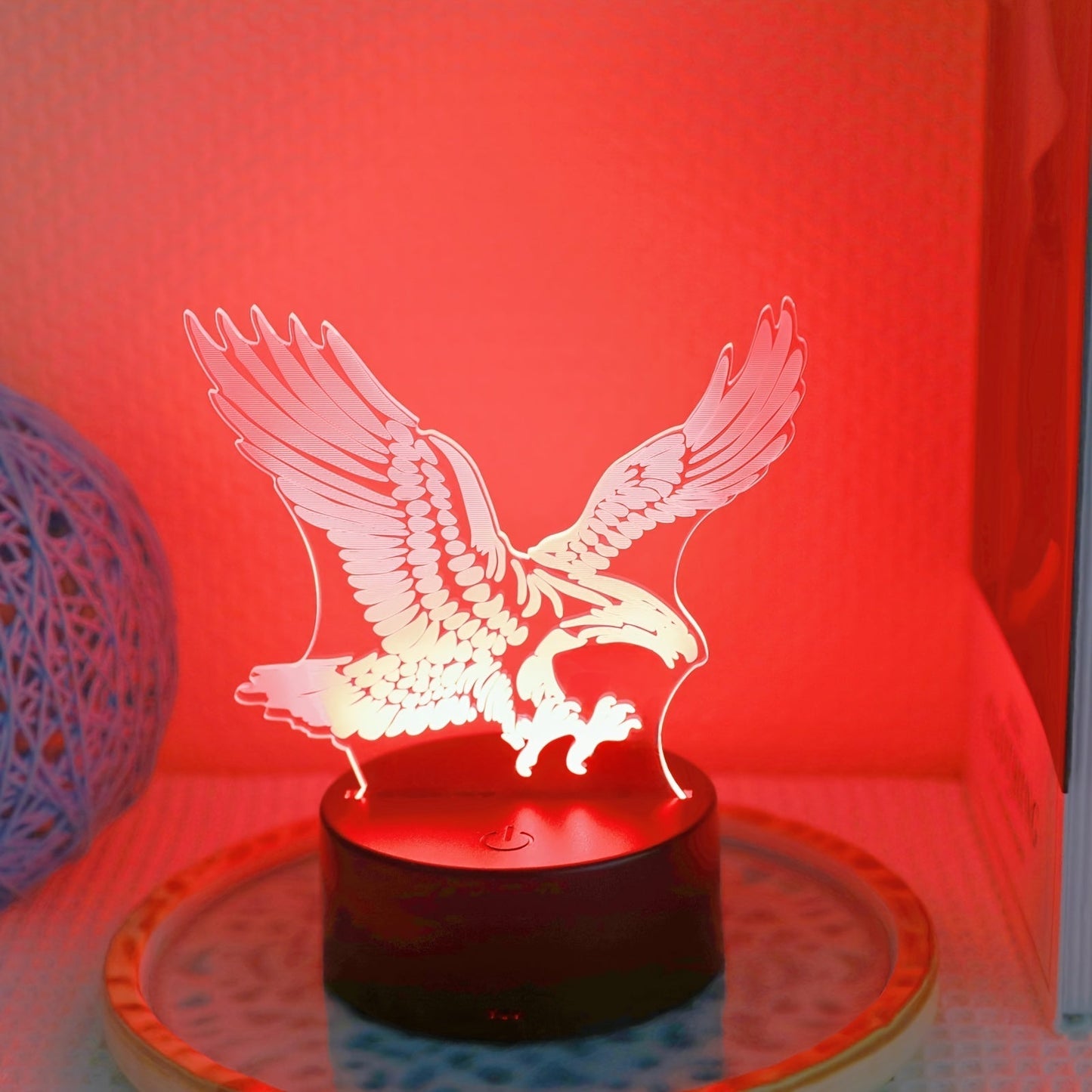 EagleLight – Lampe de nuit LED 3D avec couleurs et tactile