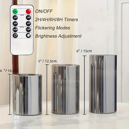 FlameFree Ensemble de Bougies LED – Éclairage Ambiant Élégant pour Intérieur et Extérieur