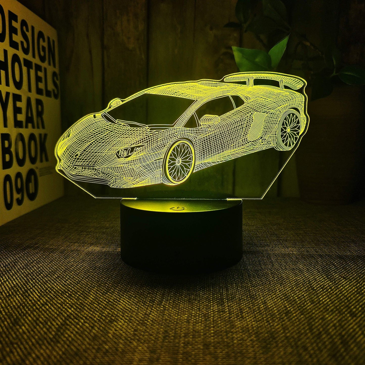 AutoLamp – 3D Voiture de Sport Veilleuse avec USB