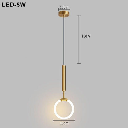 Élégant – Lampe suspendue nordique au design simple