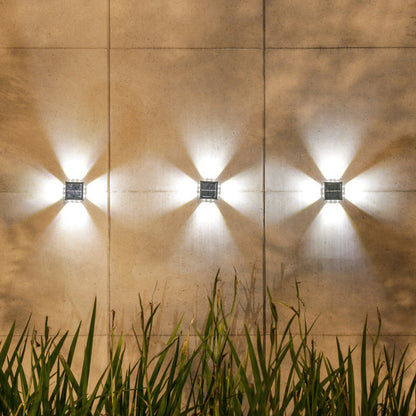 Floroux - Lampe murale solaire LED étanche pour espaces extérieurs