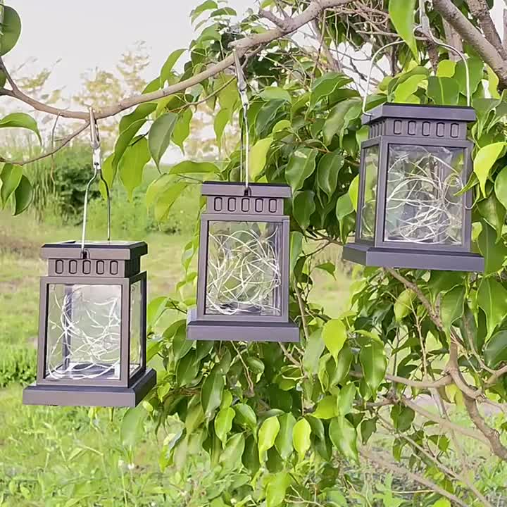 SolarLantern – Ensemble de Lampes Solaires Suspendues Étanches pour Jardin et Fête