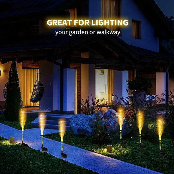 Floroux Lampe de jardin en osier décoratif