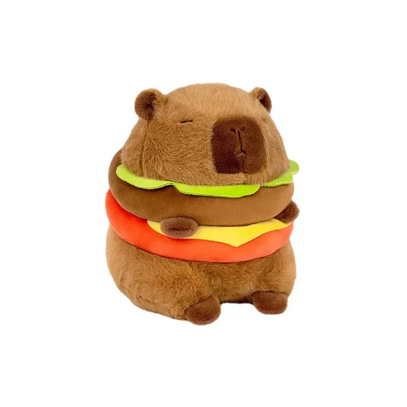 Floroux Hamburger Ours - Jouet en peluche drôle et doux pour les jeunes et les vieux