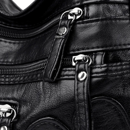 Carly Messenger Bag – Vintage Style Sac à Épaule Élégant