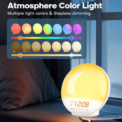 AlarmGlow – Réveil intelligent avec simulateur de lever de soleil et double alarme