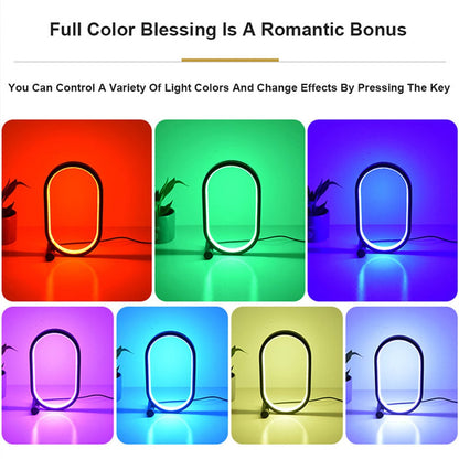 Lampe de chevet LED tactile ovale dimmable