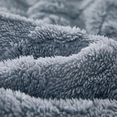 Floroux - Couverture en polaire corail doux et épais