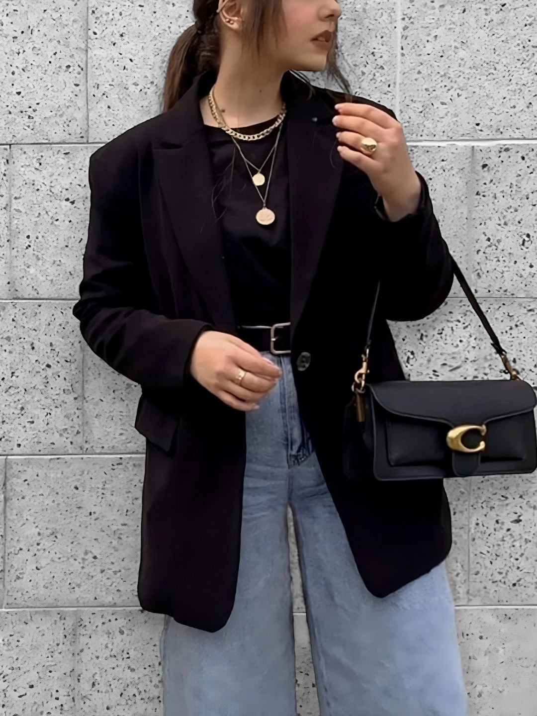 EleganceTote Bag - Sac à bandoulière en cuir vegan durable