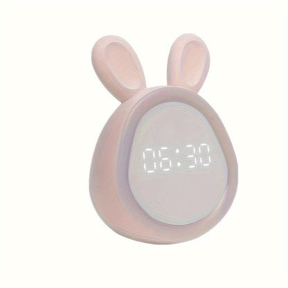 Floroux Réveil Lapin - Avec lumière nocturne et rechargeable par USB