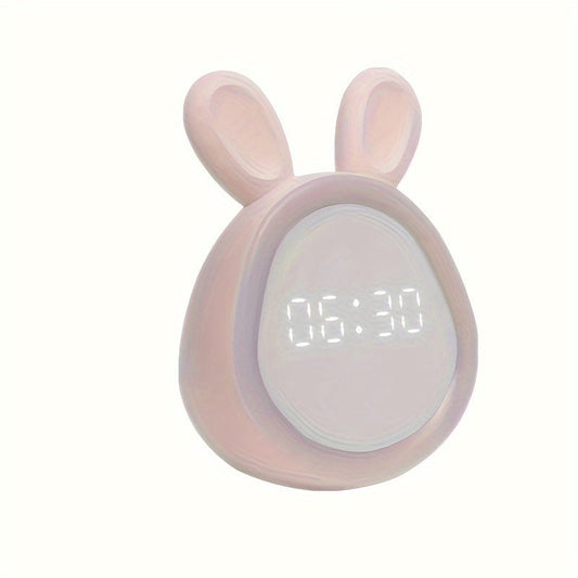 Floroux Réveil Lapin - Avec lumière nocturne et rechargeable par USB