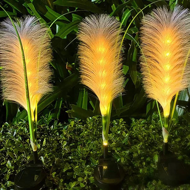 Floroux Lampe de jardin en osier décoratif