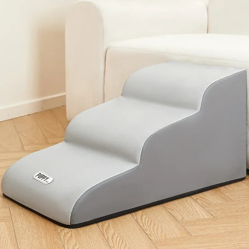 Floroux Escalier pour Animaux de Compagnie pour Lits | Hauteur Réglable | Stable | Accès Confortable | Pour Chiens et Chats