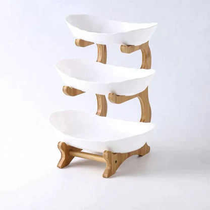 Ensemble de bol à fruits élégant en 3 pièces