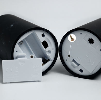 Floroux Set de bougies LED | Set de 3 | Design en marbre | Sans fil | Ambiance | Décoratif