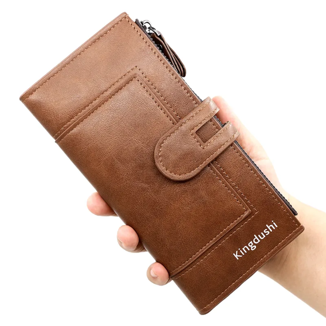 ElegantLeather – Long Leather Wallet for Women