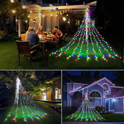 Spectacle lumineux LED pour le sapin de Noël extérieur