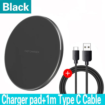 100W Pad de Chargement Magnétique Qi Sans Fil Rapide pour iPhone Samsung & Android
